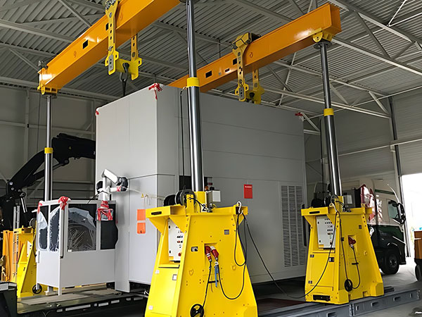 Гидравлический козловой кран