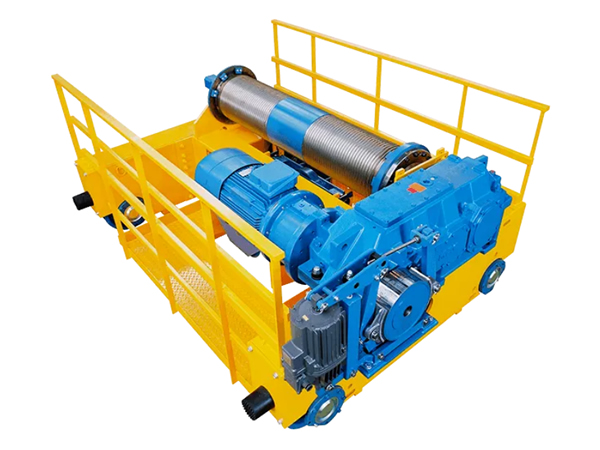 Тележка с электрической лебедкой